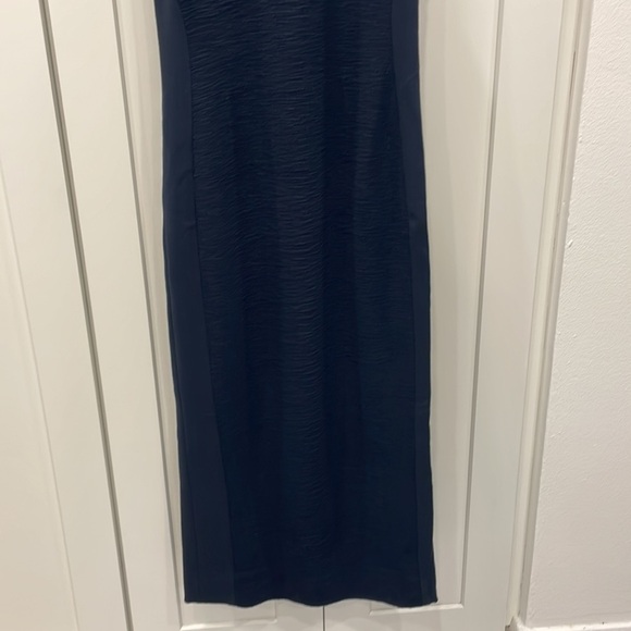 Dianne Von Furstenberg Teyla Navy Blue Midi Dress - Picture 3 of 14